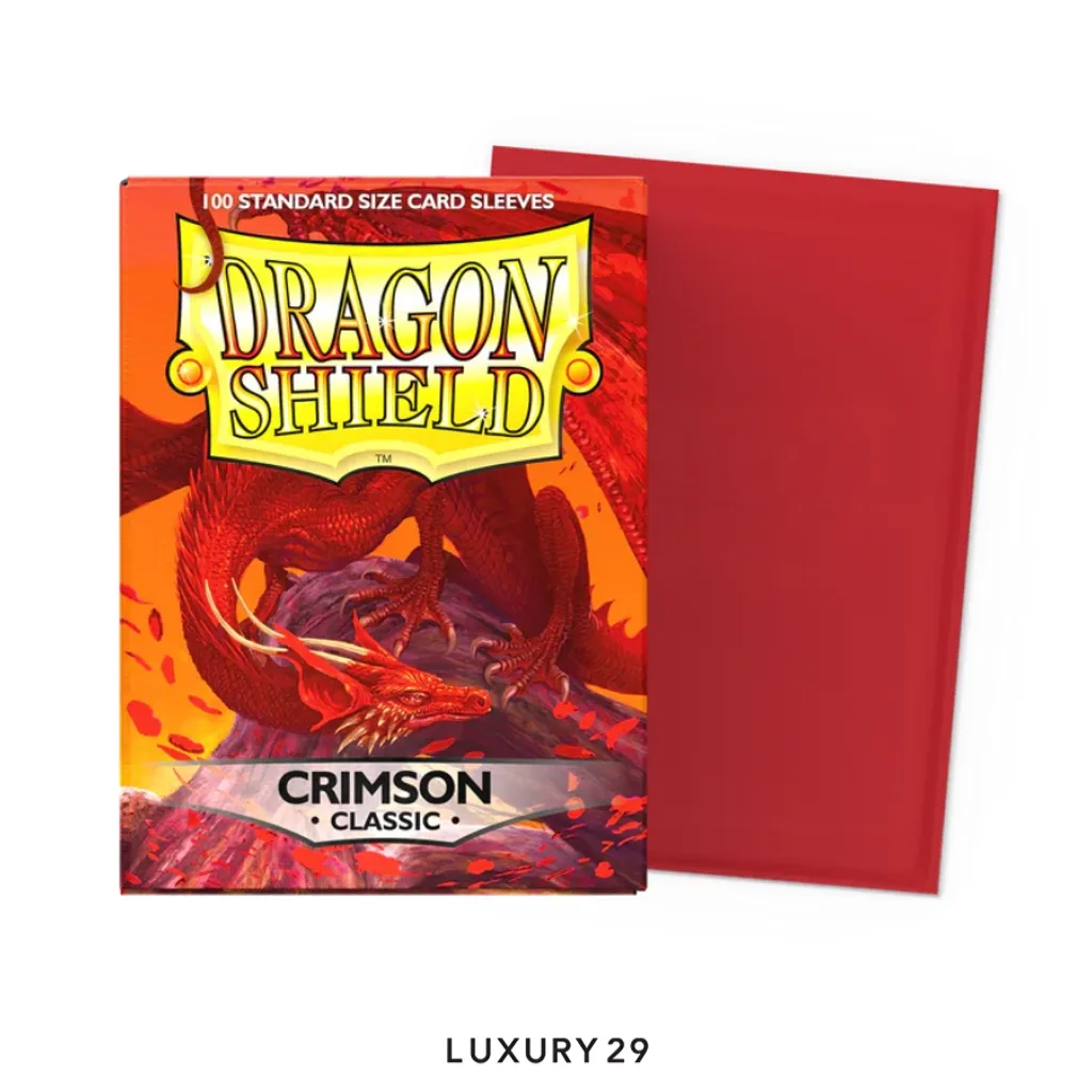 Dragon Shield Blood Red - Matte Sleeves(Small, Red)