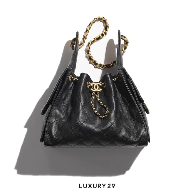 Chanel 25 Small Handbag Grained Calfskin & Gold-Tone Metal Black