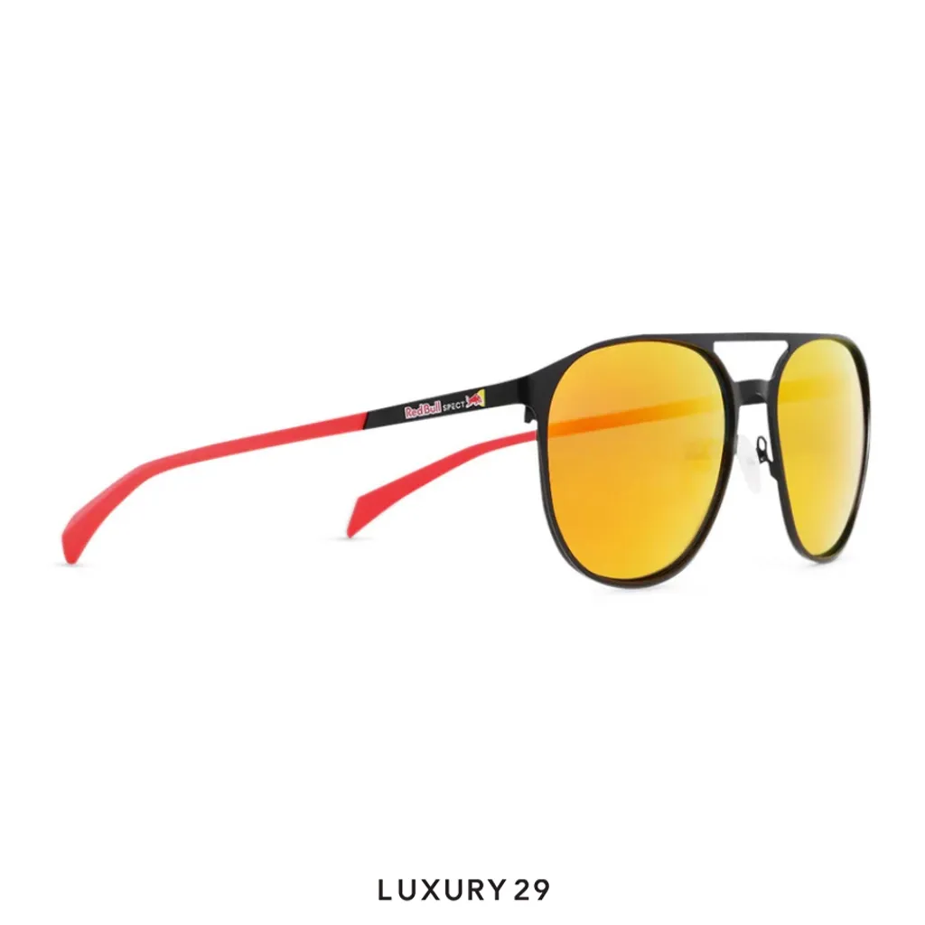 Red Bull Spect Sunglasses REDMS100-01P Flat Concept brown with red mirror(Free Size, Yellow)