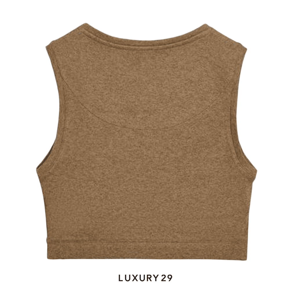 Loewe Anagram tank top in cotton Brown(M, Brown)