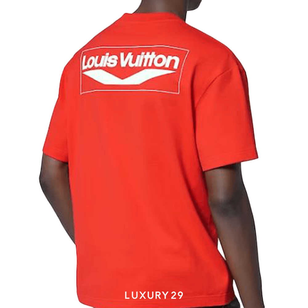 Louis Vuitton LV Short-Sleeved Cotton T-Shirt(L, Orange)
