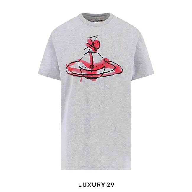 Vivienne westwood Draw Orb Classic T-shirt Grey