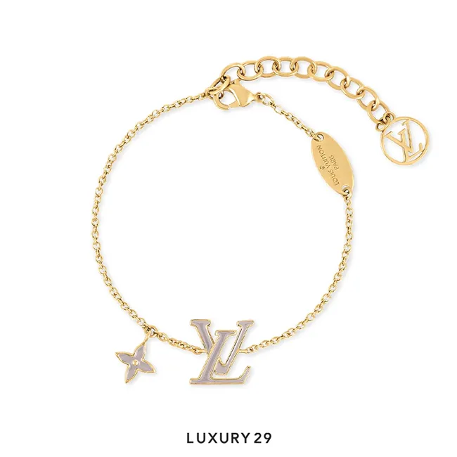 Louis Vuitton LV Iconic Enamel Bracelet Marron Clair