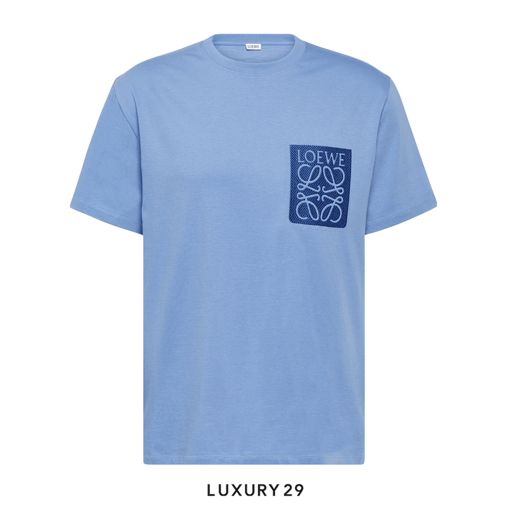 Loewe Relaxed fit T-shirt in cotton Riviera Blue(M, Blue)