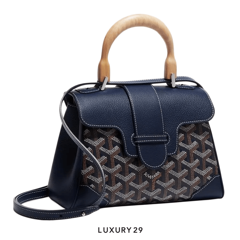 Goyard Saigon Souple Mini Bag Navy Blue(Mini, Blue)