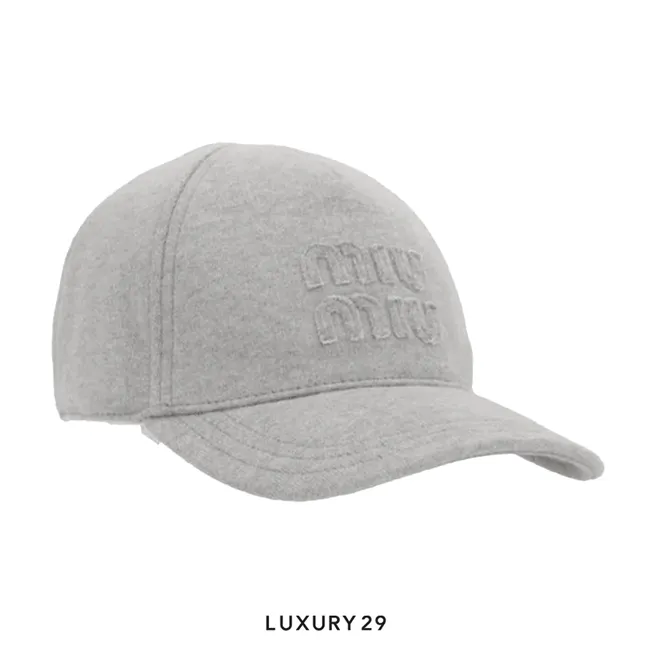 Miu Miu logo-embroidered cap