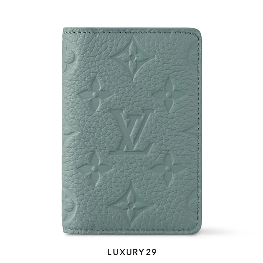 Louis Vuitton LV Pocket Organizer Wallet D'Eau Green(Small, Green)
