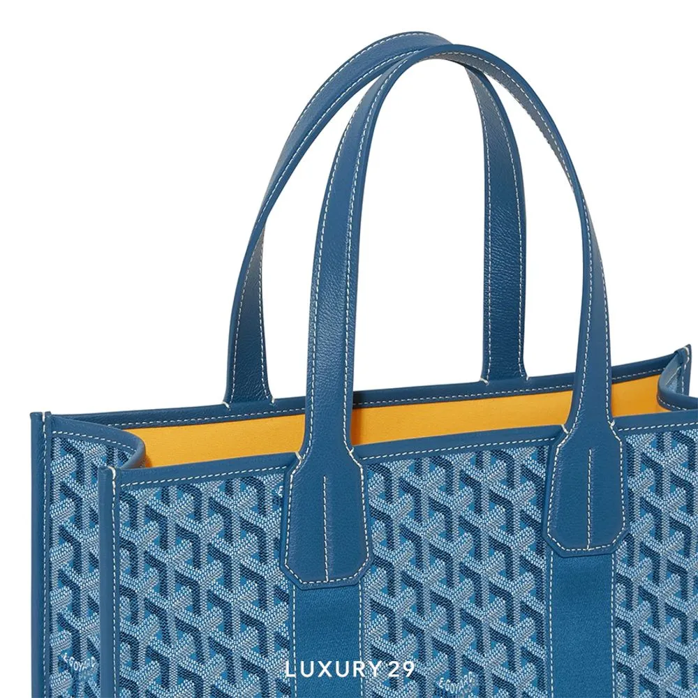Goyard Villette Jacquard Tote Bag PM Ocean Blue(Small, Blue)