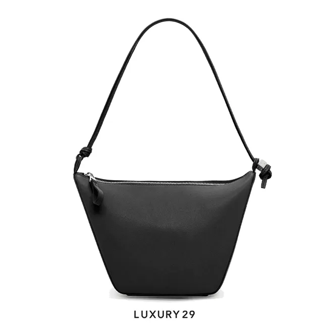 Loewe Mini Hammock Hobo Bag in Classic Calfskin Black