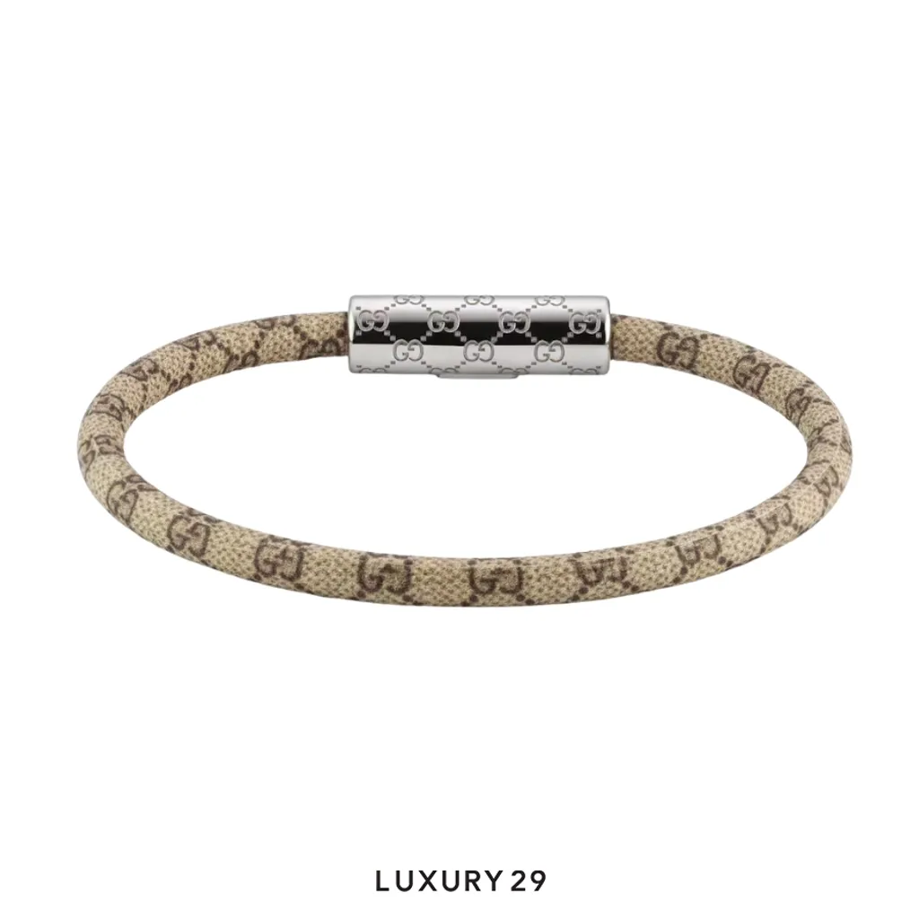 Gucci Bracelet with GG detail Brown(Free Size, Brown)