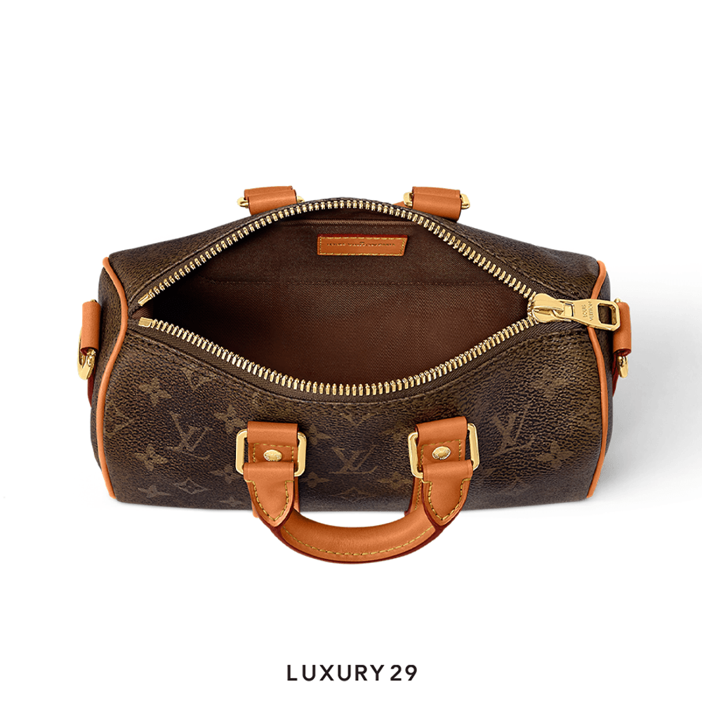 Louis Vuitton LV Keepall Bandouliere 25 Monogram Dust Coated Canvas(Mini, Brown)