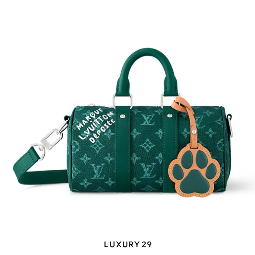 Louis Vuitton LV Keepall Bandouliere 25 green(Mini, Green)
