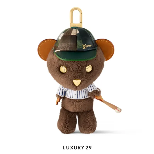 LOUIS VUITTON LV Louis Bear Gold hardware Green