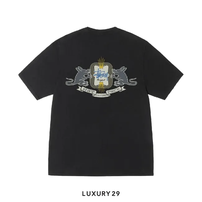 Stussy HOMEBREW TEE PIGMENT DYED Black
