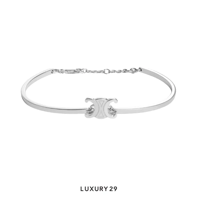 Celine Triomphe Articulated bracelet Silver