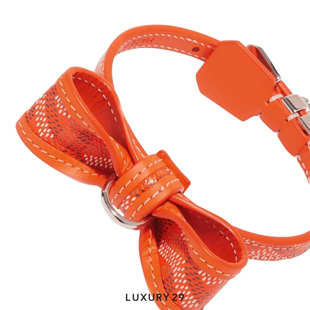 Goyard Oscar Collar Sky Orange(Free Size, Orange)
