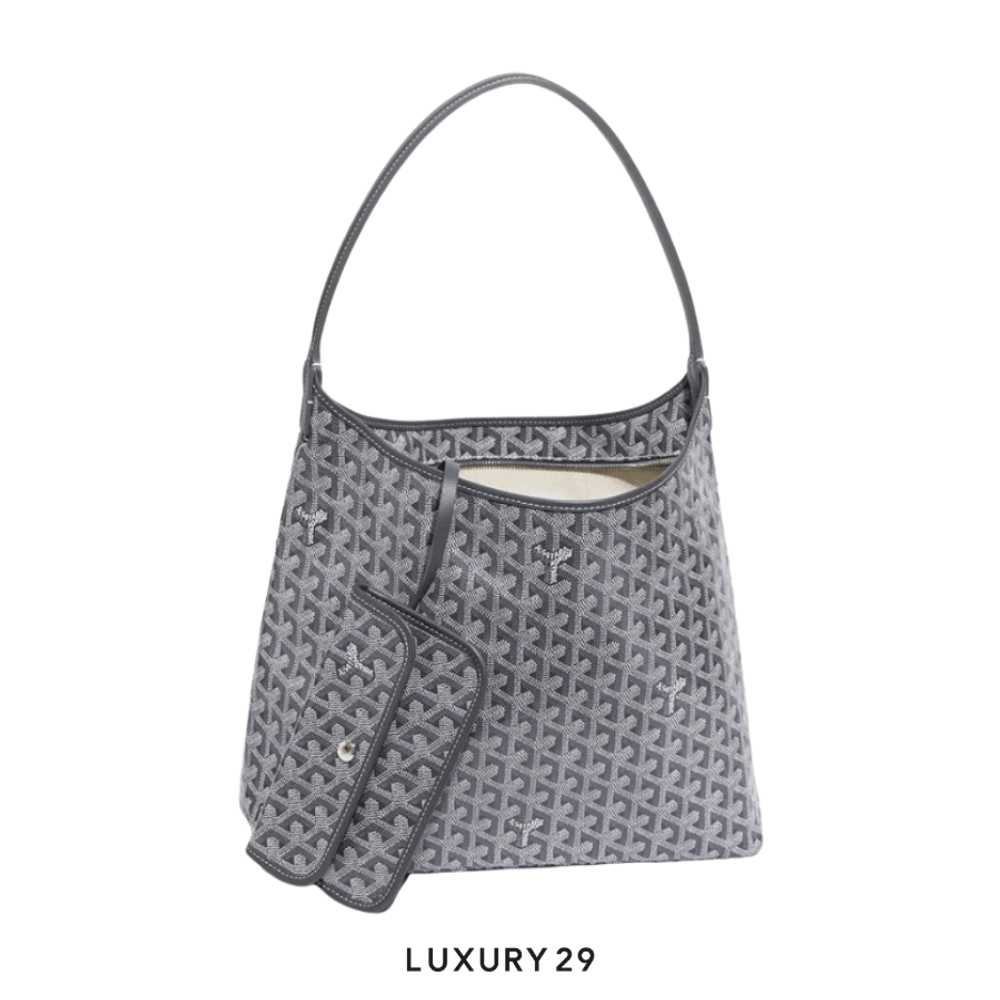 Goyard Boheme Hobo Bag Grey(Small, Grey)