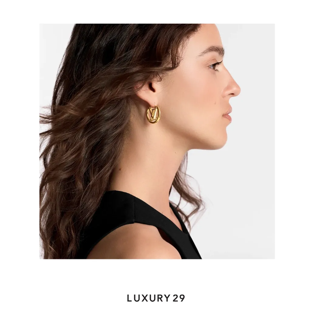 Louis Vuitton LV Louise PM Earrings Gold(Free Size, Gold)