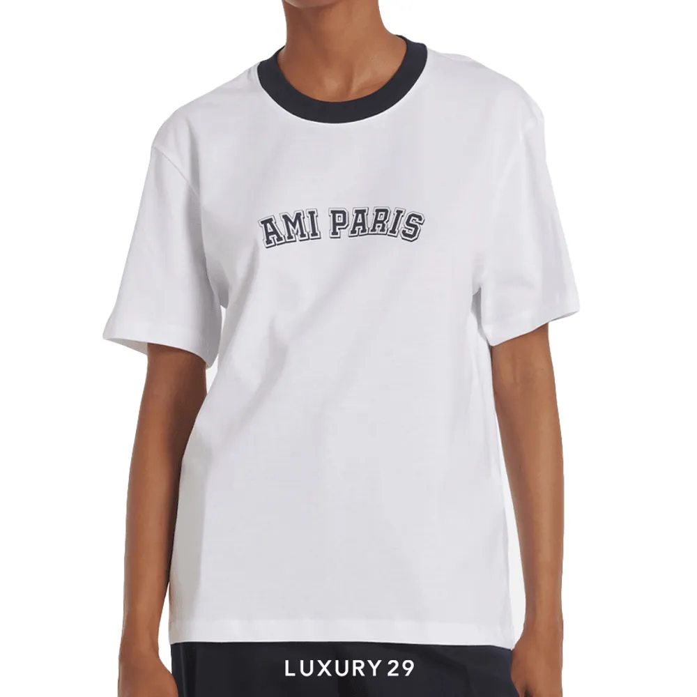 Ami Paris T-shirt in Organic Cotton Jersey(S, White)
