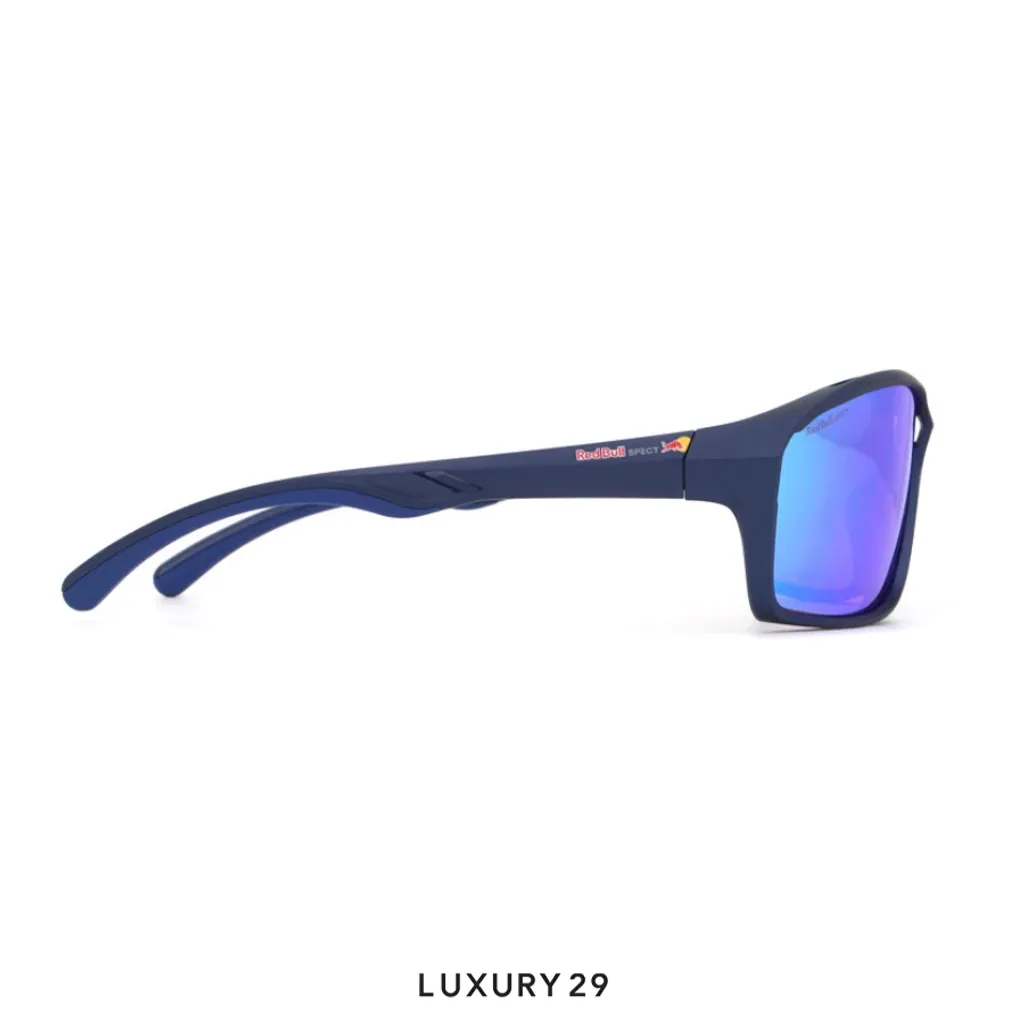 Red Bull Spect Sunglasses Drill-02 purple with blue mirror(Free Size, Blue)