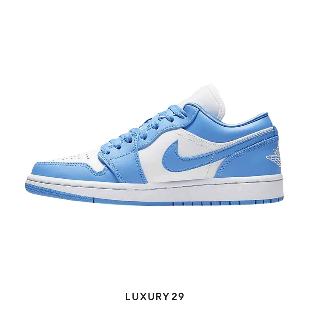 Nike Jordan 1 Low UNC (Women's)(W)(37.5, Blue)