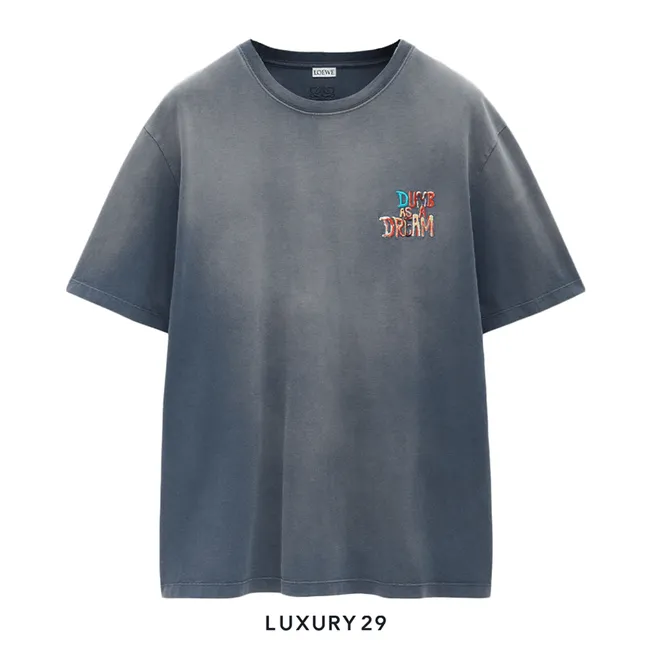 Loewe Loose fit T-Shirt in Cotton Blue/Multicolor