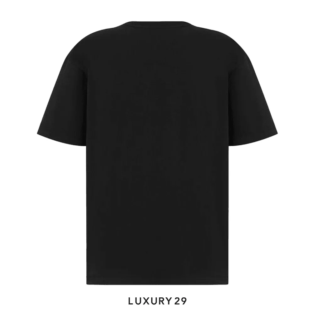 Dior Relaxed-Fit T-Shirt White Slub Organic Cotton Jersey Black(S, Black)