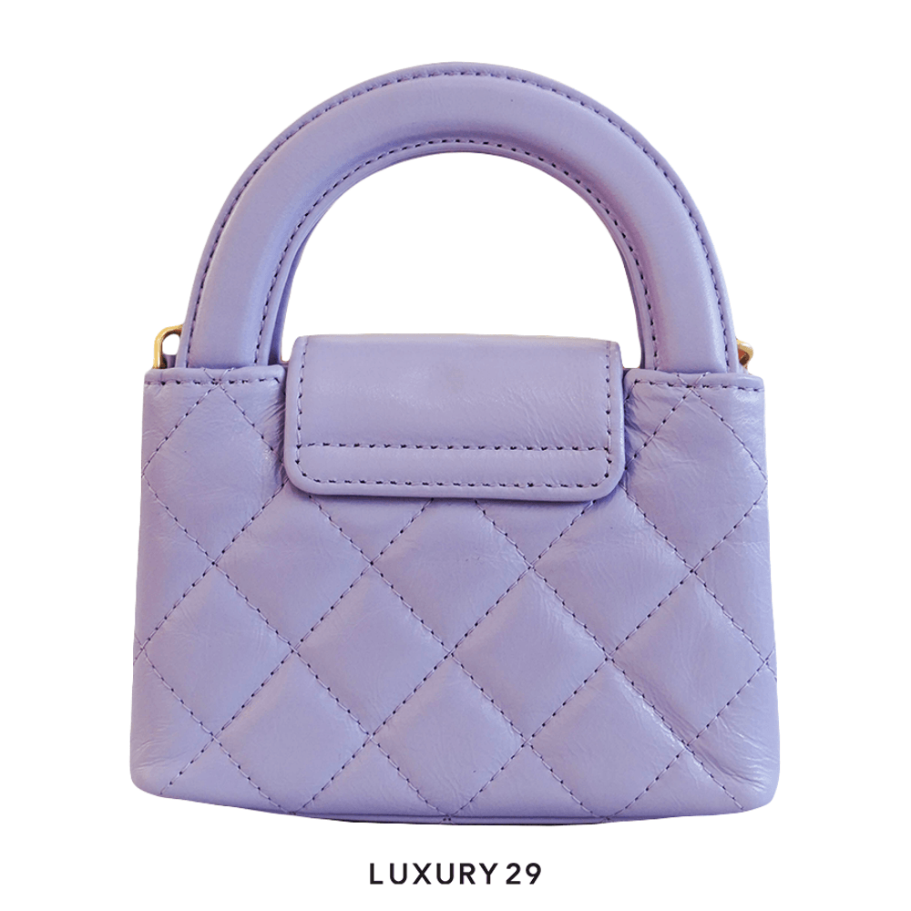 Chanel Micro Shopping Bag Purple(Mini, Purple)