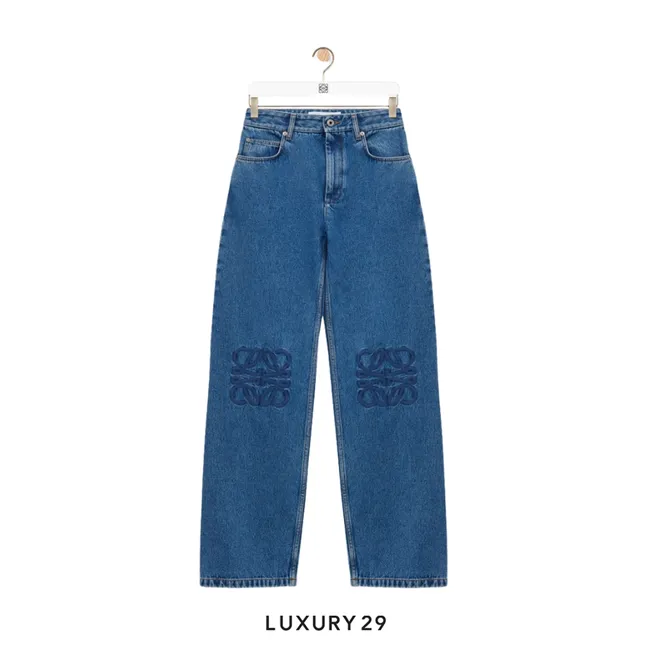 LOEWE Anagram baggy azul jeans