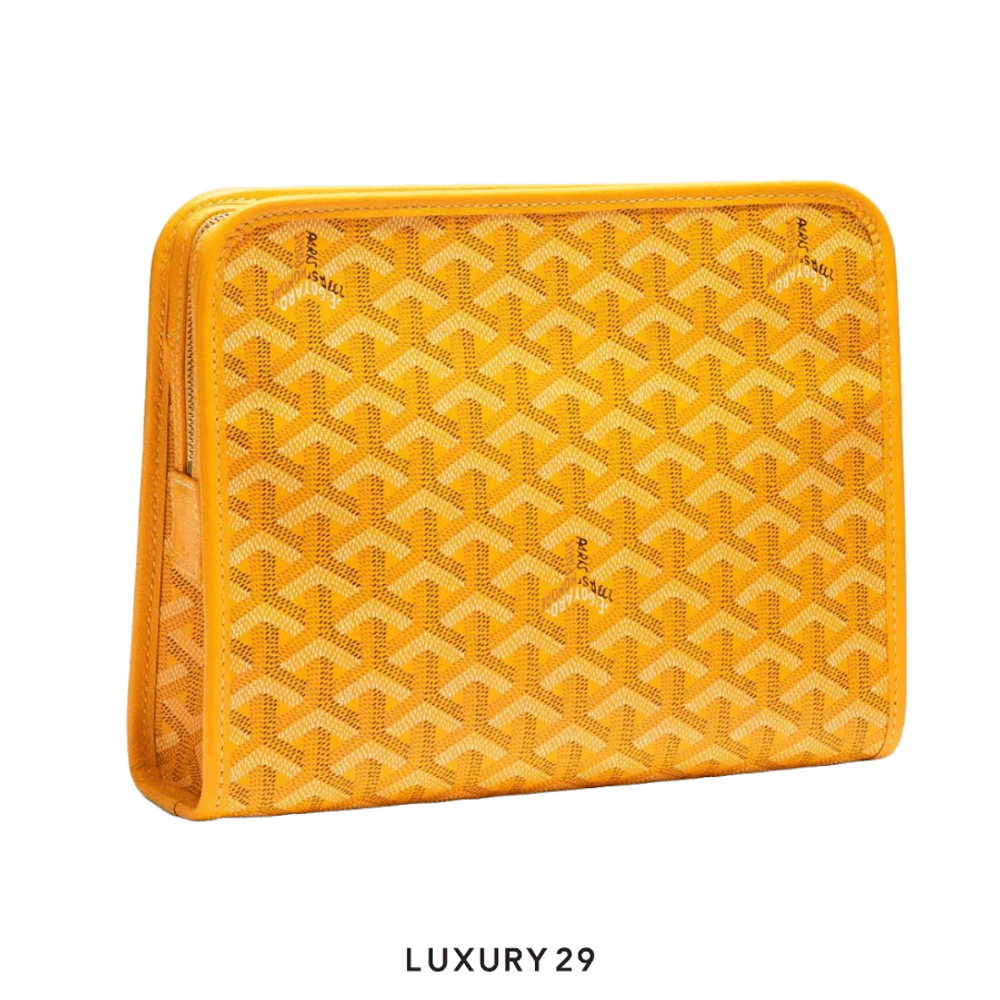 Goyard Jouvence MM Toiletry Bag Yellow(Medium, Yellow)