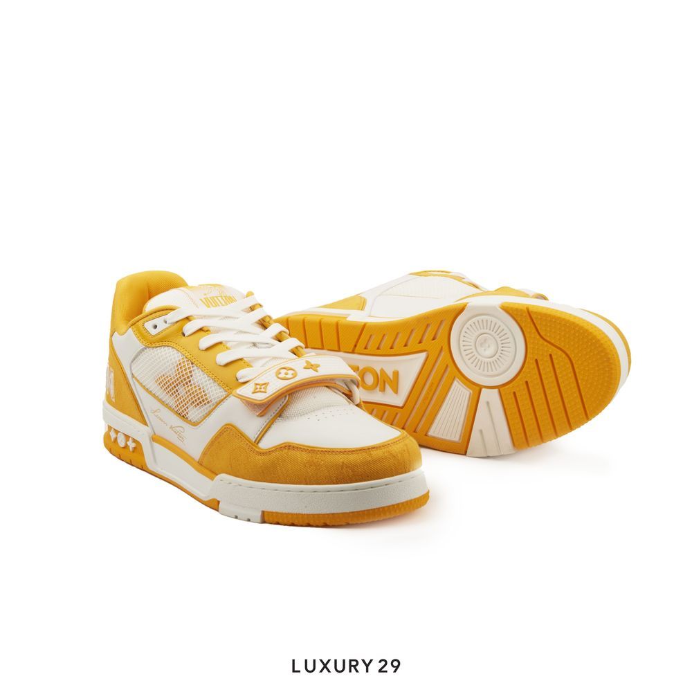 Louis Vuitton LV Trainers Yellow(M)(43, Yellow)