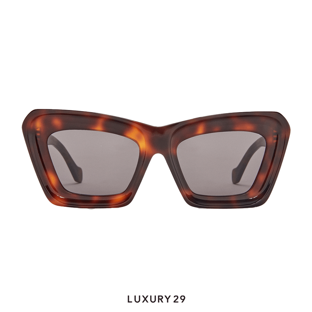Loewe Beveled Cateye Sunglasses Havana(Free Size, Brown)