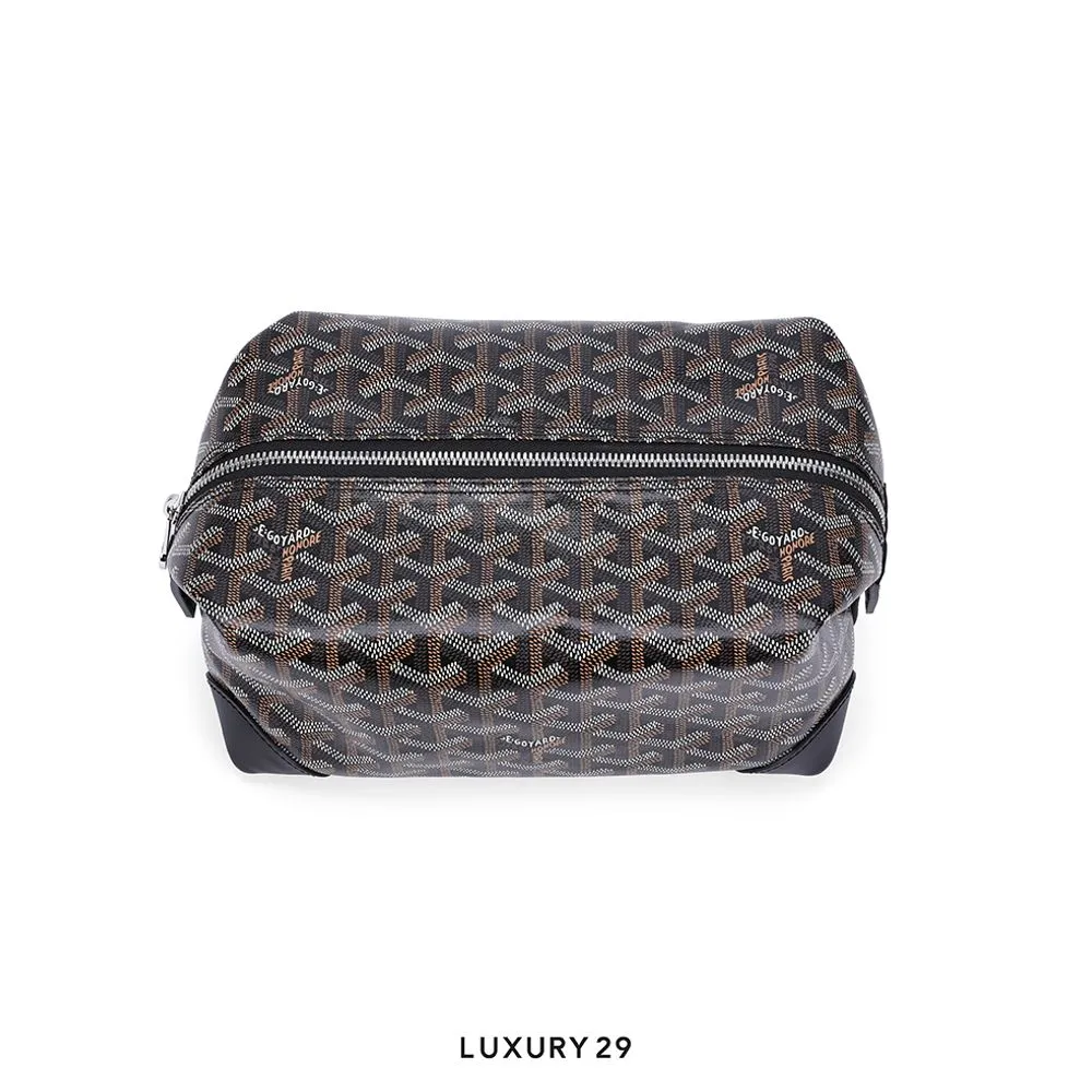 Goyard Bowling 25 Toiletry Bag Black(Small, Black)