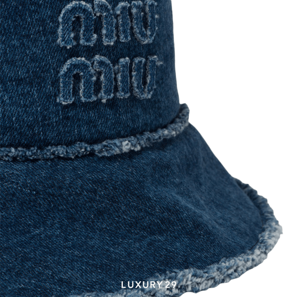 Miu Miu Denim bucket hat Navy(Free Size, Blue)