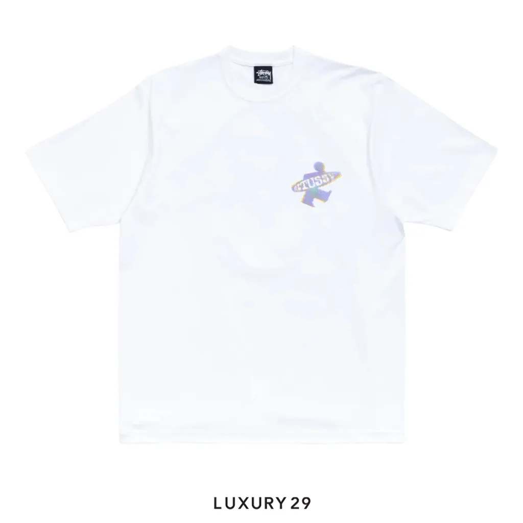 STUSSY DOT SURF PUFF PRINT TEE WHITE(S, White)