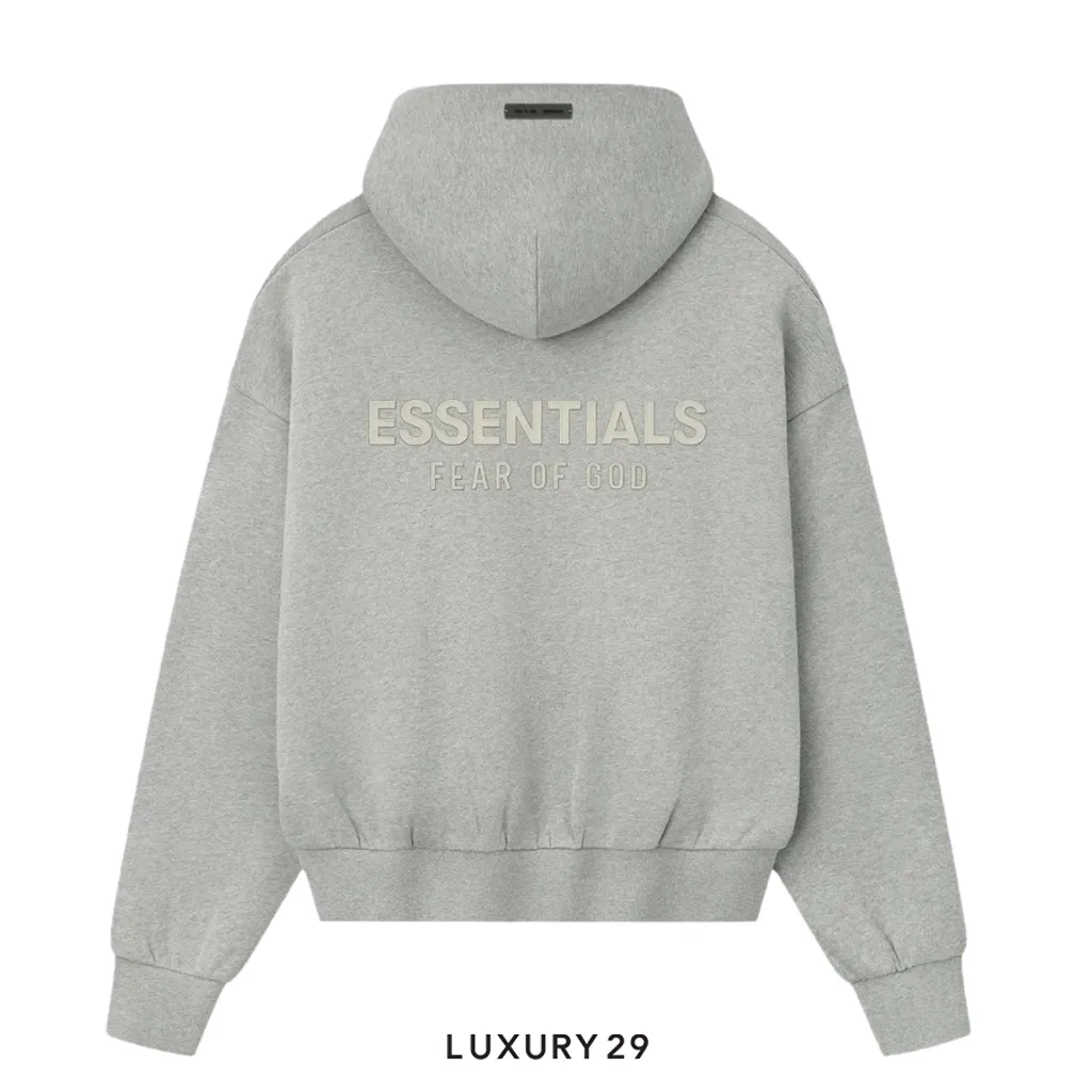 Fear of God Essentials Classic Hoodie Concrete Heather(XS, Grey)