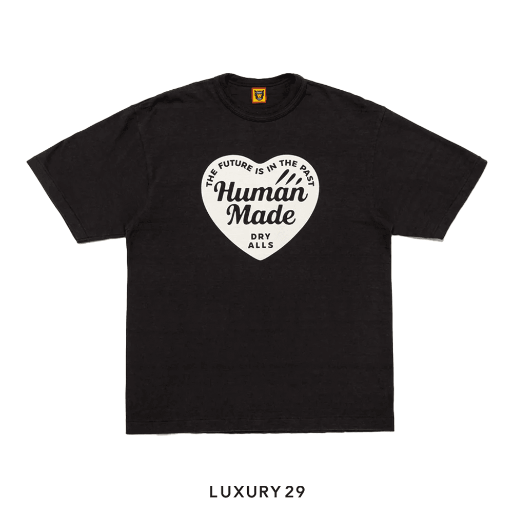 Human Made Graphic T-Shirt #6 Large Heart Graphic Black