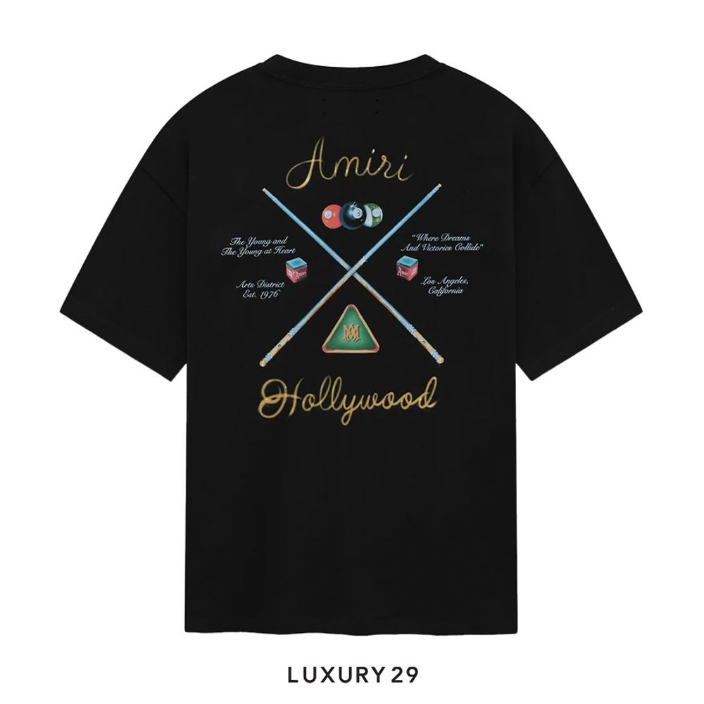 AMIRI Pool Cue Tee in Black(M, Black)