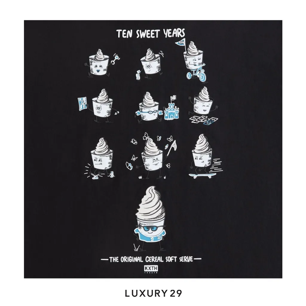 Kith Treats 10 Years Tee Black(M, Black)