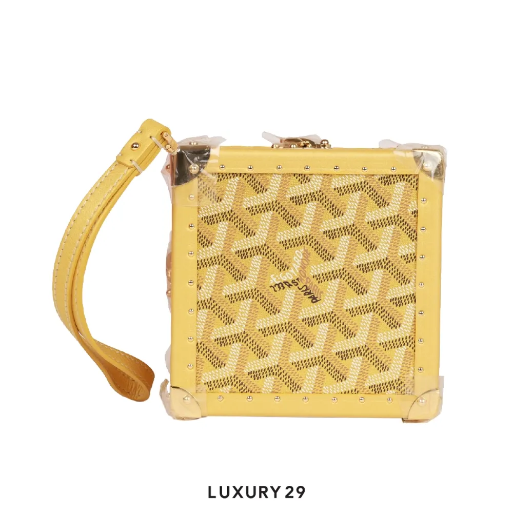 Goyard De Trunk Bag Gold(Small, Gold)