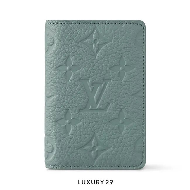 Louis Vuitton LV Pocket Organizer Wallet D'Eau Green