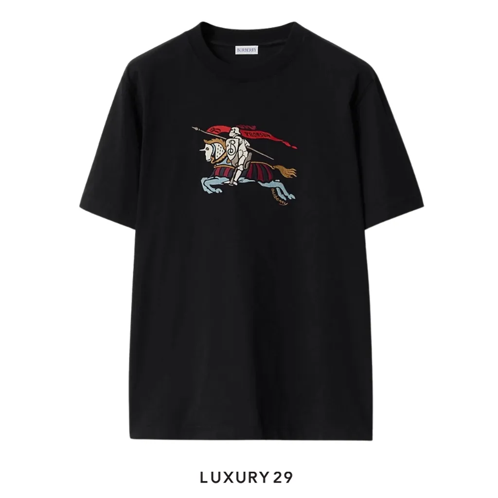 Burberry EKD Cotton T-shirt Black(S, Black)