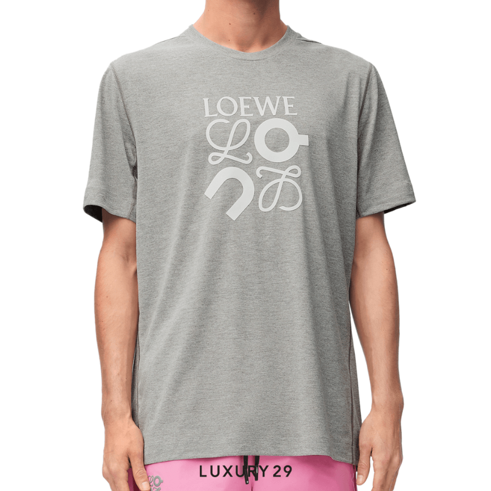 On x Loewe Active T-shirt in technical jersey Grey Melange(XS, Grey)