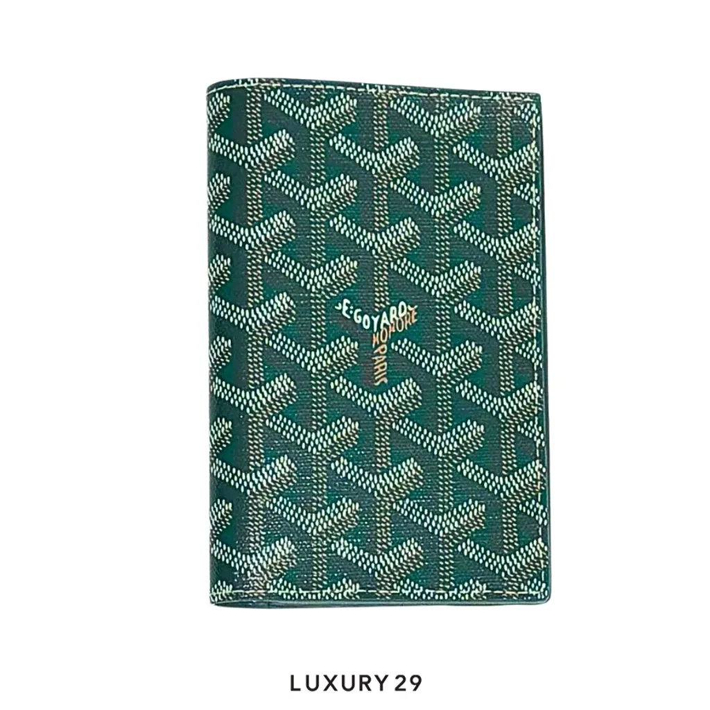 Goyard Grenelle Passport Cover Green(Small, Green)