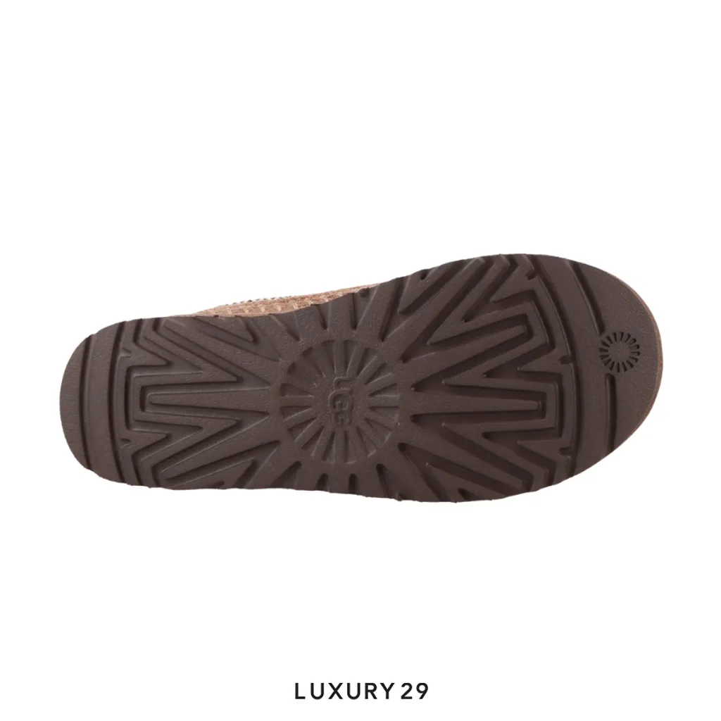 UGG Tasman Biarritz Slipper Rocky Oak Brown(37, Brown)