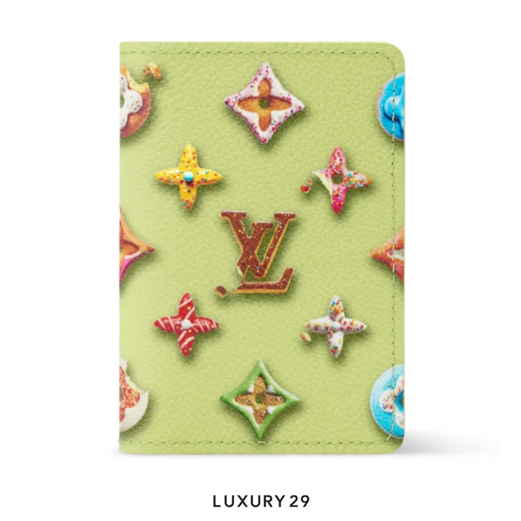 Louis Vuitton LV Wallet Pocket Organizer unique donut-shaped design Pistachio color(Small, Green)