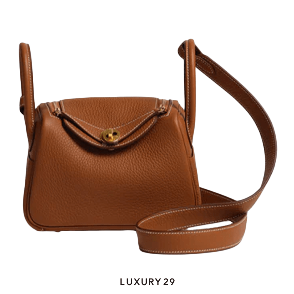 Hermes Mini-Tasche Lindy Gold(Mini, Gold)