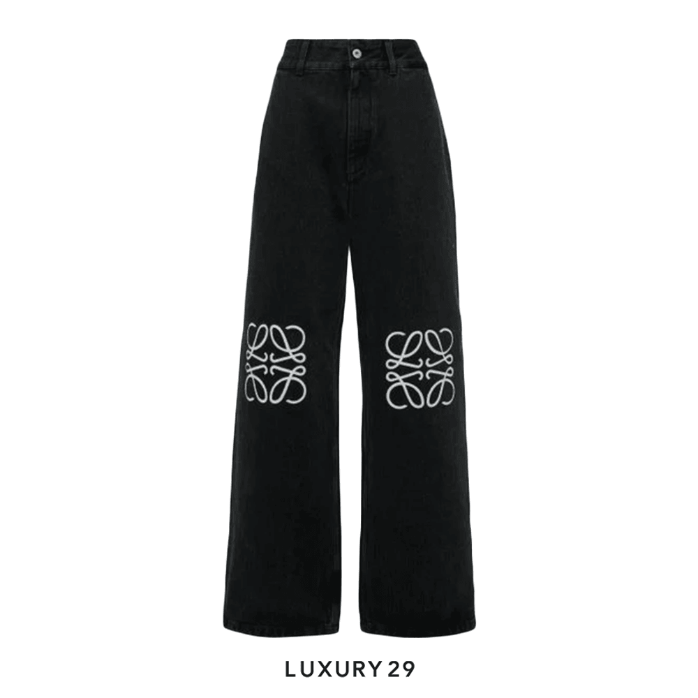 Loewe Anagram Baggy Jeans Black