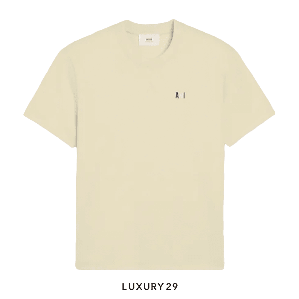 Ami Bleu Blanc Rouge Classic Fit T-shirt OFF WHITE(M, Neutrals)