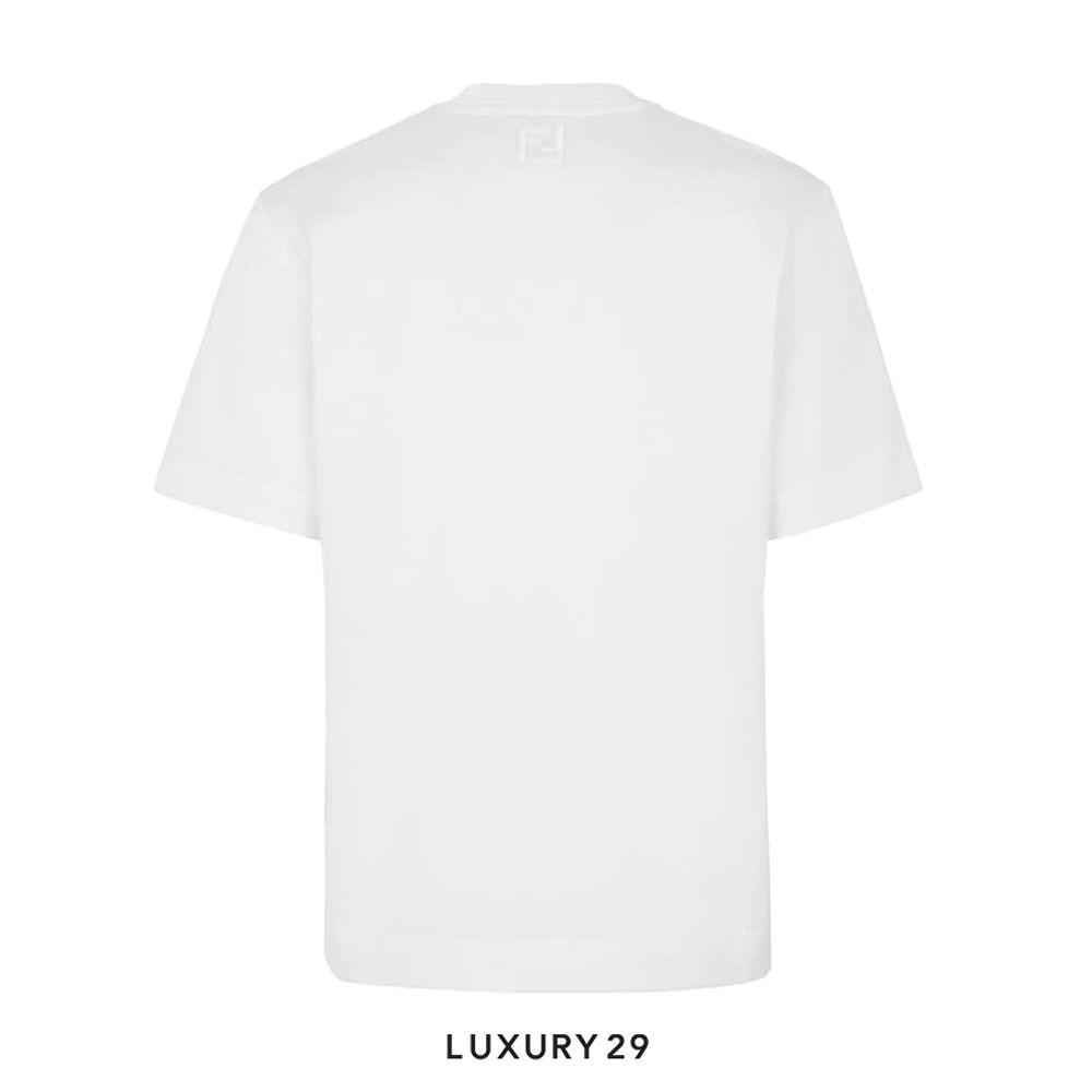 Fendi Crew-neck oversized T-shirt white(L, White)